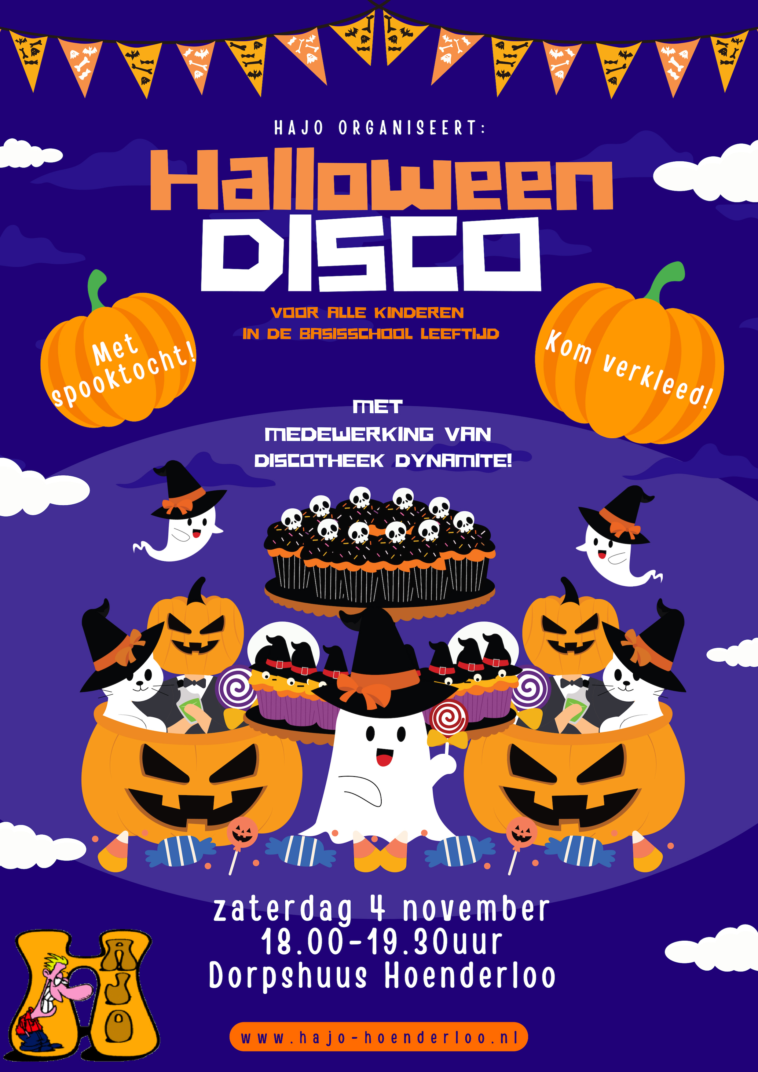 Poster halloween disco 2023