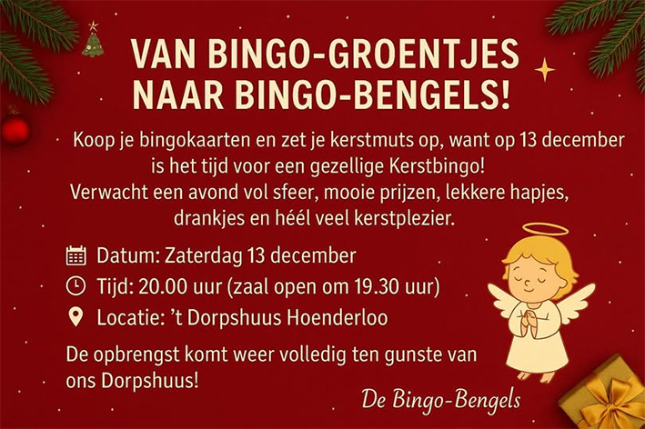kerstbingo 2025 poster